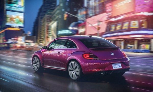 NY Auto Show Volkswagen beetle special edition, pink 2