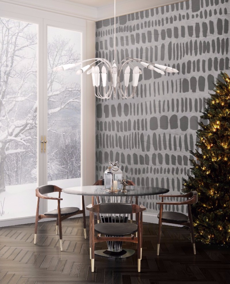 Add Stunning Mid-Century Chandelier for your Christmas Decor
